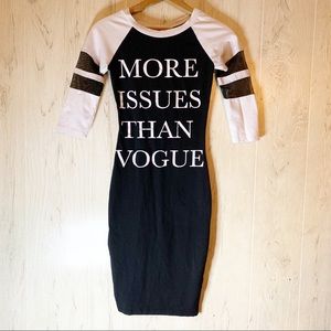 Tee shirt style body con dress